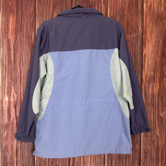 Vintage LL Bean Womens Winter Jacket Purple Full Zip Outdoor Size Medium M - Picture 5 of 9